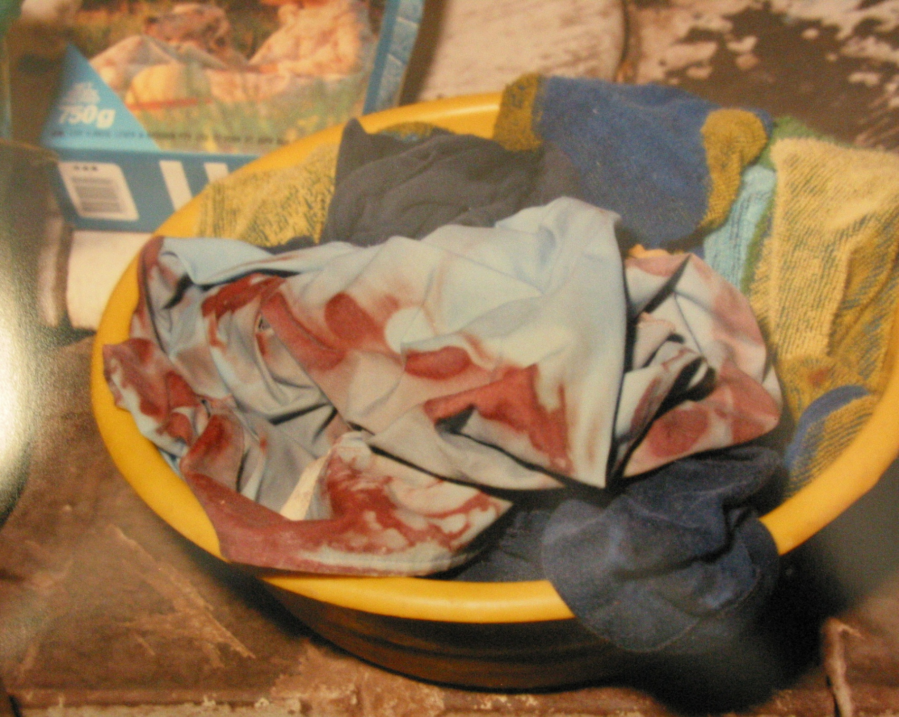 Bloody rag · laundry